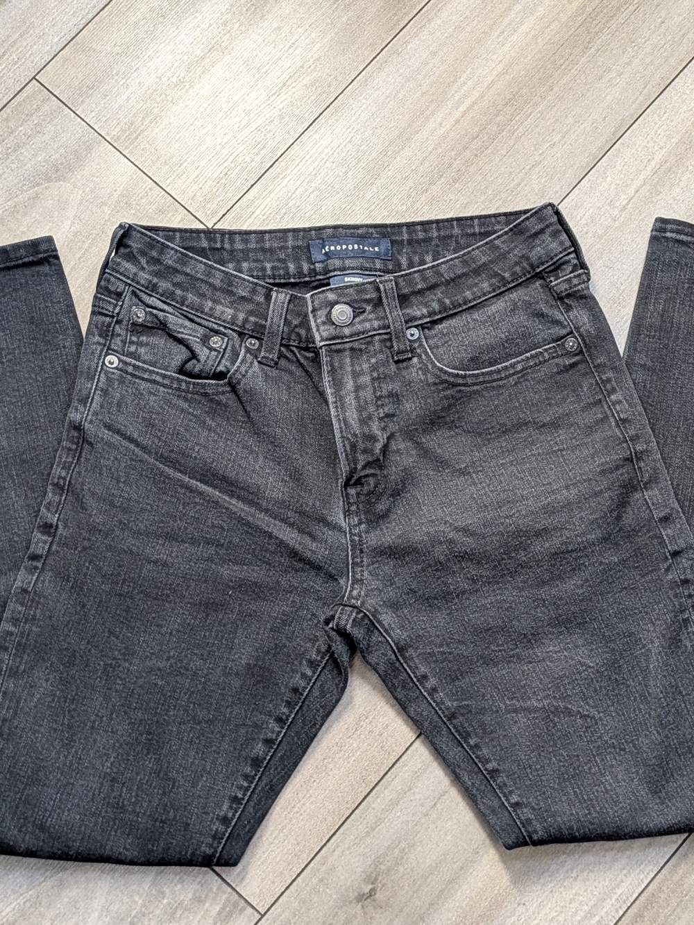 Aeropostale Women's Charcoal Skinny Jeans